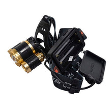 Load image into Gallery viewer, Adjustable Zoomable Headlamp Ultra Bright Rechargeable LED Bright High Lumen Head Lights Head Lamp Waterproof Flashlight For Outdoor Cmaping Fishing Hiking Biking Fishing Headlamp Running Headlamp