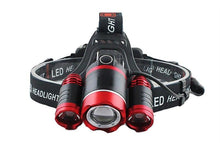 Load image into Gallery viewer, Adjustable Zoomable Headlamp Ultra Bright Rechargeable LED Bright High Lumen Head Lights Head Lamp Waterproof Flashlight For Outdoor Cmaping Fishing Hiking Biking Fishing Headlamp Running Headlamp