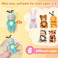 Load image into Gallery viewer, Adorable 4.3" Reborn Doll - Mini Cute Sleeping Youngsters Series