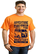 Load image into Gallery viewer, Adventure 1981 Men's Bamboo Viscose/Organic Cotton Short Sleeve Graphic T-Shirt