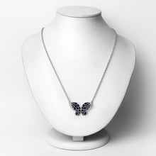 Load image into Gallery viewer, 3.83 Carat Genuine Blue Sapphire and White Zircon .925 Sterling Silver Pendant