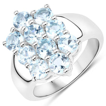 Load image into Gallery viewer, 8.80 Carat Genuine Blue Topaz .925 Sterling Silver 3 Piece Jewelry Set (Ring, Earrings, and Pendant w/ Chain)