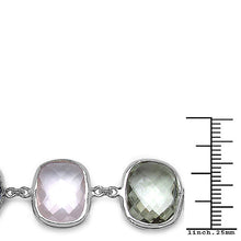 Load image into Gallery viewer, 76.43 Carat Genuine Multi Stone .925 Sterling Silver Bracelet