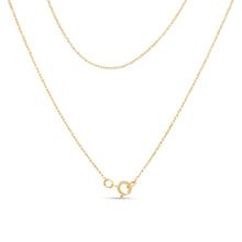 Load image into Gallery viewer, 14K Yellow Gold Plated .925 Sterling Silver 1/4 Cttw Round and Baguette-Cut Diamond Composite Heart 18" Pendant Necklace (H-I Color, SI2-I1 Clarity)