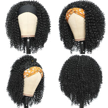 Load image into Gallery viewer, Afro Kinky Curly Short Bob Wigs Headband Wigs for Black Women Water Wave Synthetic Hair Wigs Wigs For Black Women Cosplay Wigs For Women