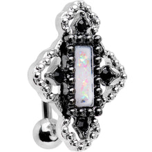 Load image into Gallery viewer, White Gem Confetti Party Pendant Top Mount Belly Ring