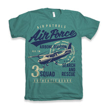 Load image into Gallery viewer, Air Force Men's Bamboo Viscose/Organic Cotton Short Sleeve Graphic T-Shirt