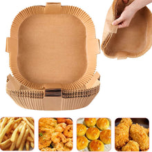 Load image into Gallery viewer, 100-Pack: Air Fryer Disposable Paper Liners