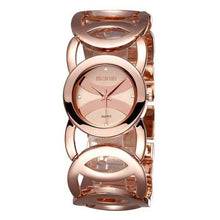 Load image into Gallery viewer, Alloy Band Rhinestone Women Watch Japan Quartz Movement