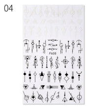 Load image into Gallery viewer, Alphabet Love Shaped Pattern 3D Nail Stickers Slider Valentine Day Decals Foil For Love Nail Art Decoration Pop Art Nail Stickers Sexy Girl Designs Comics Water Transfer Decals Manicure Lips Nail Art Decorations Slider Nail Art Stickers