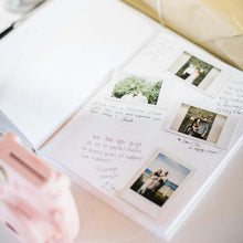 Load image into Gallery viewer, Alternatives Flower Wedding Guest Book Personalized White Guestbook Wedding Guestbook Album Custom Wood Look Printable Guestbook Family Scrapbook Albums Family Anniversary Gift For Couple