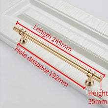 将图片加载到图库查看器,Aluminum Alloy Black Gold Door Handle Wardrobe Kitchen Cabinet Drawer Solid Handle Furniture Handle European Modern Hardware Modern Furniture Cupboard Door Drawer Handles