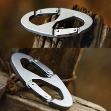 Load image into Gallery viewer, Aluminum Alloy Key Chain Ring Hook Holder Outdoor Calabash Keychain Camping