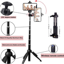 将图片加载到图库查看器,Aluminum Alloy Selfie Stick Phone Tripod