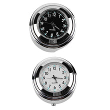 Load image into Gallery viewer, Aluminum Waterproof 22/25mm Motorcycle Handlebar Mount Dial Clock Motorcycle Handlebar Mount Clock Waterproof Handlebar Dial Clock Watch Quartz Clock Watch for Harley Motorcycle Accessories