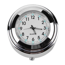 Load image into Gallery viewer, Aluminum Waterproof 22/25mm Motorcycle Handlebar Mount Dial Clock Motorcycle Handlebar Mount Clock Waterproof Handlebar Dial Clock Watch Quartz Clock Watch for Harley Motorcycle Accessories