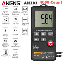将图片加载到图库查看器,ANENG 4.7-Inch LCD Display 6000 Count AC/DC Digital Multimeter