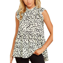 将图片加载到图库查看器,Angashion Women's Casual Floral Print Babydoll Blouse Tunic Tops