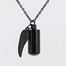 Load image into Gallery viewer, Angel Wings Stainless Steel Ashes Necklace