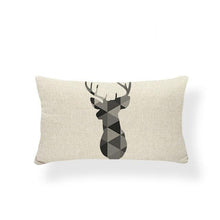 Load image into Gallery viewer, Animal Cushion Pillow Square Linen Printed Cute Elephant Throw Pillow Case Decorative Cushion Cover Pillowcase Plant Geometry Deer Flamingo Flower Pillows Home Decorative Pillowslip Covers 30X50