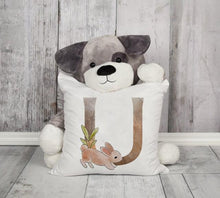 将图片加载到图库查看器,Animal Printed Pillow Cover Cartoon Giraffe Fox Bunny White Seat Polyester Decorative Cushion Cover Sofa Kids Room Alphabet Pillow Cover With Cute Animals Pillow Cases Outdoor Indoor Square Cushion Covers For Home Sofa Couch 45x45cm