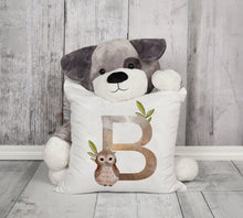 将图片加载到图库查看器,Animal Printed Pillow Cover Cartoon Giraffe Fox Bunny White Seat Polyester Decorative Cushion Cover Sofa Kids Room Alphabet Pillow Cover With Cute Animals Pillow Cases Outdoor Indoor Square Cushion Covers For Home Sofa Couch 45x45cm