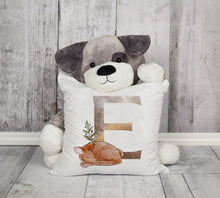 将图片加载到图库查看器,Animal Printed Pillow Cover Cartoon Giraffe Fox Bunny White Seat Polyester Decorative Cushion Cover Sofa Kids Room Alphabet Pillow Cover With Cute Animals Pillow Cases Outdoor Indoor Square Cushion Covers For Home Sofa Couch 45x45cm