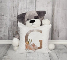 将图片加载到图库查看器,Animal Printed Pillow Cover Cartoon Giraffe Fox Bunny White Seat Polyester Decorative Cushion Cover Sofa Kids Room Alphabet Pillow Cover With Cute Animals Pillow Cases Outdoor Indoor Square Cushion Covers For Home Sofa Couch 45x45cm