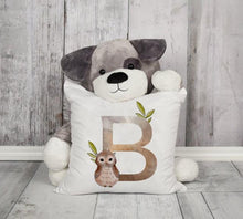 将图片加载到图库查看器,Animal Printed Pillow Cover Cartoon Giraffe Fox Bunny White Seat Polyester Decorative Cushion Cover Sofa Kids Room Alphabet Pillow Cover With Cute Animals Pillow Cases Outdoor Indoor Square Cushion Covers For Home Sofa Couch 45x45cm
