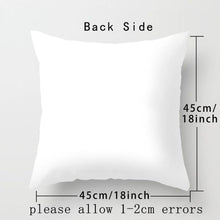 将图片加载到图库查看器,Animal Printed Pillow Cover Cartoon Giraffe Fox Bunny White Seat Polyester Decorative Cushion Cover Sofa Kids Room Alphabet Pillow Cover With Cute Animals Pillow Cases Outdoor Indoor Square Cushion Covers For Home Sofa Couch 45x45cm