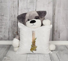 将图片加载到图库查看器,Animal Printed Pillow Cover Cartoon Giraffe Fox Bunny White Seat Polyester Decorative Cushion Cover Sofa Kids Room Alphabet Pillow Cover With Cute Animals Pillow Cases Outdoor Indoor Square Cushion Covers For Home Sofa Couch 45x45cm
