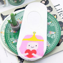 Load image into Gallery viewer, Anime Adventure Time Sock Women Cartoon Cute Socks Ice King Lumpy Space Princess Fun Autumn Winter Yellow Cotton Socks Warm Socks For Men And Women