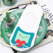 Load image into Gallery viewer, Anime Adventure Time Sock Women Cartoon Cute Socks Ice King Lumpy Space Princess Fun Autumn Winter Yellow Cotton Socks Warm Socks For Men And Women