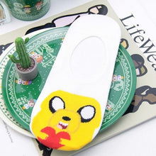 Load image into Gallery viewer, Anime Adventure Time Sock Women Cartoon Cute Socks Ice King Lumpy Space Princess Fun Autumn Winter Yellow Cotton Socks Warm Socks For Men And Women