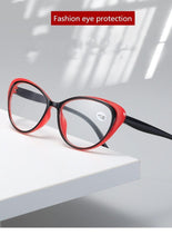 Load image into Gallery viewer, Anti-blue Light Coated Lenses Luxury Red Black Fashion Cat Eye Glasses For Women Reading Glasses & Men Computer Cateye Blue Light Blocking Reading Glasses