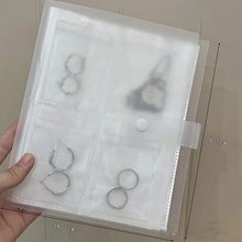 将图片加载到图库查看器,Anti-oxidation Jewelry Organizer Albums Desktop Drawer Storage Transparent Necklace Bracelet Ring Book Holder Jewelry Bag Portable Travel Jewelry Organizer Storage Book for Rings Necklaces Studs And Earrings