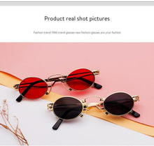 将图片加载到图库查看器,Anti Reflective Retro Eyeglasses Metal Oval Shape Sunglasses For Women & Men Retro Design Sun Glasses For Unisex New Colorful Frames New Popular Design