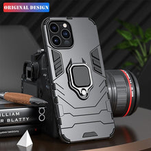 将图片加载到图库查看器,Anti Shock Case For iPhone 11 12 13 14 Pro XR Xs Max X 8 7 6 Plus 5S Magnet Armor Case Cover For iPhone Bumper Back Cover Case Full Protection with Ring Holder & in-Built Kickstand 360 Degree Protection