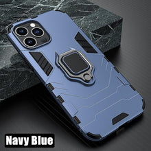 将图片加载到图库查看器,Anti Shock Case For iPhone 11 12 13 14 Pro XR Xs Max X 8 7 6 Plus 5S Magnet Armor Case Cover For iPhone Bumper Back Cover Case Full Protection with Ring Holder & in-Built Kickstand 360 Degree Protection