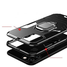 将图片加载到图库查看器,Anti Shock Case For iPhone 11 12 13 14 Pro XR Xs Max X 8 7 6 Plus 5S Magnet Armor Case Cover For iPhone Bumper Back Cover Case Full Protection with Ring Holder & in-Built Kickstand 360 Degree Protection