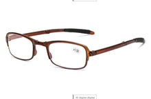 Load image into Gallery viewer, Anti UV Glare Eyestrain Foldable Computer Spring Hinge Readers For Women And Man Reading Glasses Retro Folding Spectacles Luxury Frame And TR Glasses Blue Light Readers+1.0 +1.5 +2.0 +2.5 +3.0 +3.5 +4.0