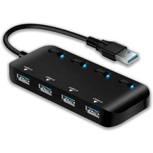 将图片加载到图库查看器,APANAGE 4-Port Powered USB 3.0 Hub Splitter