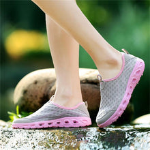 Load image into Gallery viewer, Aqua Shoes Unisex Casual Fashion Mesh Breathable Quick Dry Outdoor Rubber Sole Slip Water Shoes For Beach Water Sports Lightweight Slip On Walking Shoes