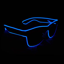 将图片加载到图库查看器,Aquat Light up EL Wire Neon Rave Glasses