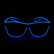 将图片加载到图库查看器,Aquat Light up EL Wire Neon Rave Glasses
