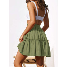Load image into Gallery viewer, Arjungo Women's Ruffled Boho A Line Skater Mini Skirt
