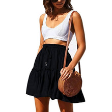 Load image into Gallery viewer, Arjungo Women's Ruffled Boho A Line Skater Mini Skirt