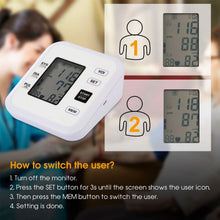 Load image into Gallery viewer, Arm Blood Pressure Monitor with Adjustable Cuff