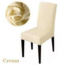 Load image into Gallery viewer, Armless Removable Washable Elastic Dinner Universal Spandex Solid Chair Slip Covers Set Colors For Choice Universal Size Chair Cover