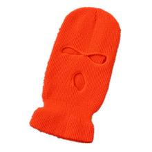 Load image into Gallery viewer, Army Tactical Mask 3 Hole Full Face Mask Ski Mask Winter Cap Balaclava Motorbike Motorcycle Helmet Full Helmet Neck Gaiter, Winter Balaclava Warm Knit Beanie for Outdoor Sports Outdoor Full Face Cover Thermal Ski Mask